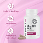 BosleyMD Healthy Hair Supplements for Women. Reduces shedding, inhibits DHT, strengthens hair follicles.