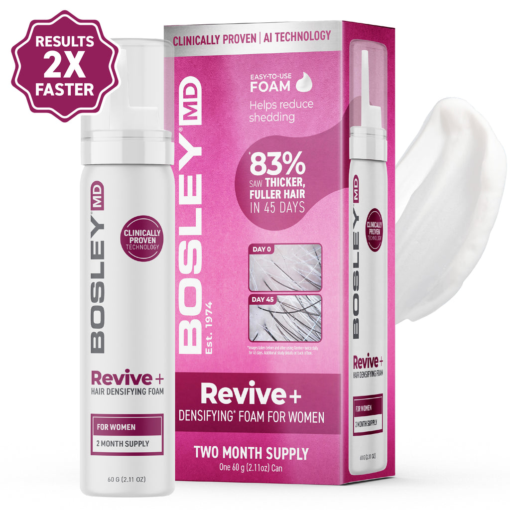 BosleyMD Revive+ Densifying Foam for Women Two Month Supply.